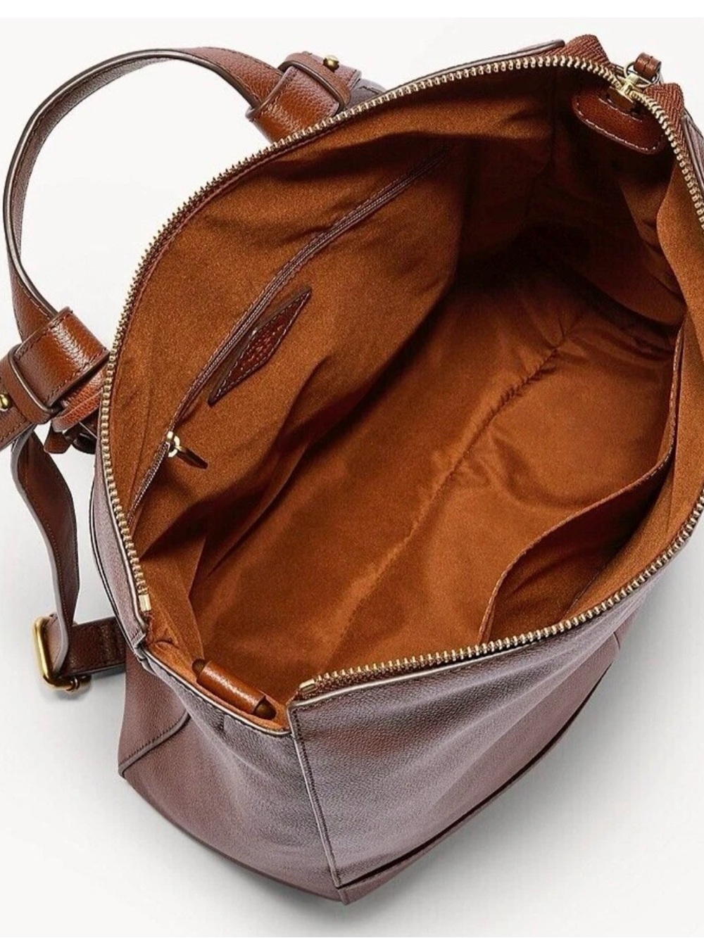 Fossil Elina Large Convertible Backpack Brown Leather - Picture 3 of 10